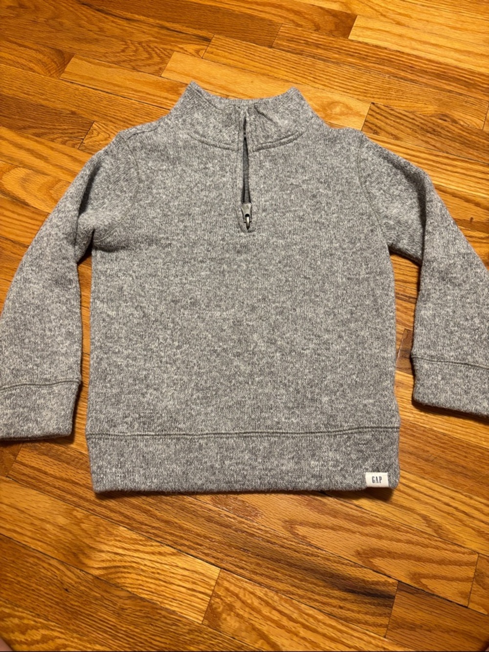 GAP Gray Half-Zip Pullover Sweater